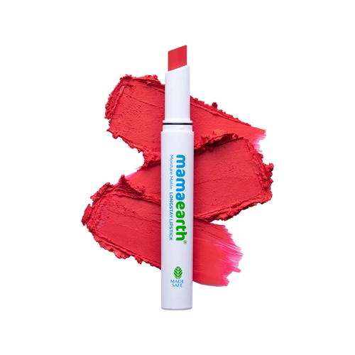 Moisture Matte Longstay Lipstick with Avocado Oil & Vitamin E for 12 Hour Long Stay-01- 2 g-MelonRed